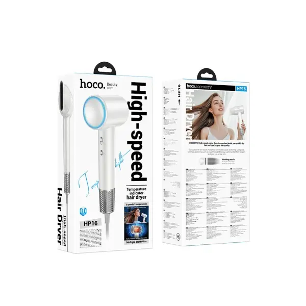 MR4_144374 Фен для волосся hoco hp16 high speed hair dryer, білий HOCO