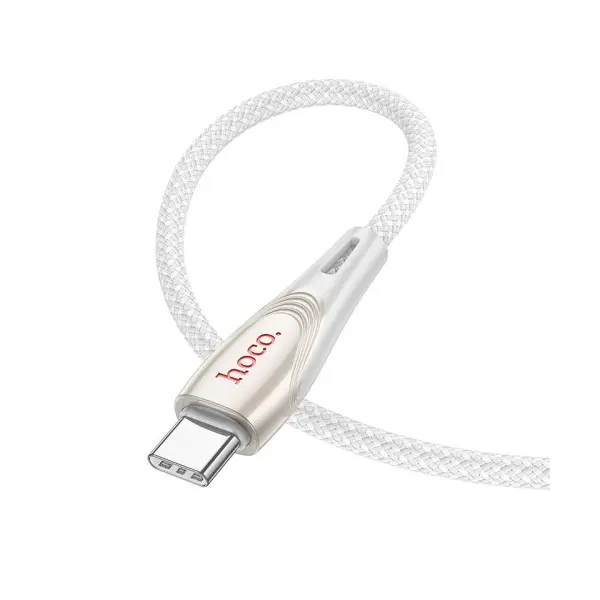 КАБЕЛЬ PD HOCO U133 MONTE 60W CHARGING DATA CABLE TYPE-C TO TYPE-C 1.2M, СІРИЙ