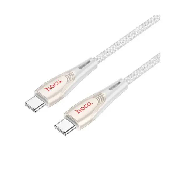 MR4_144365 Кабель pd hoco u133 monte 60w charging data cable type-c to type-c 1.2m, сірий 