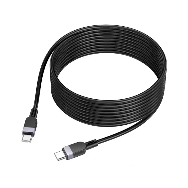 КАБЕЛЬ PD HOCO X109 ENERGY 60W SILICONE CHARGING DATA CABLE TYPE-C TO TYPE-C 60W, 3M, ЧОРНИЙ