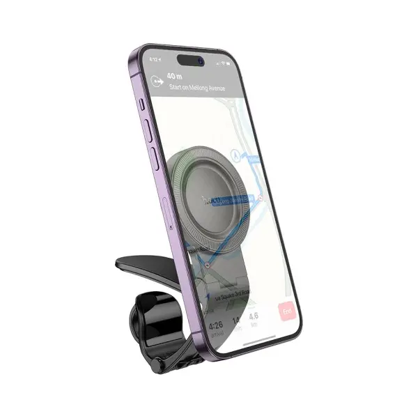АВТОТРИМАЧ HOCO H60 SHOW RING MAGNETIC CAR HOLDER (DASHBOARD), ЧОРНИЙ