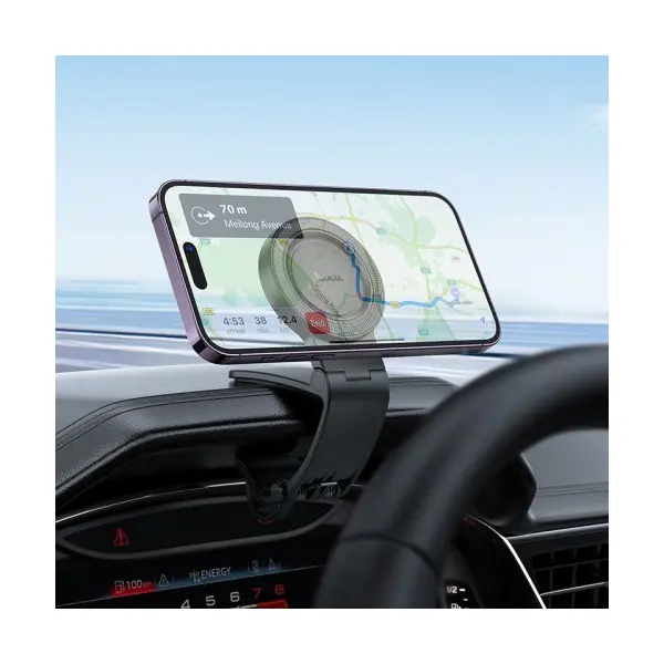 АВТОТРИМАЧ HOCO H60 SHOW RING MAGNETIC CAR HOLDER (DASHBOARD), ЧОРНИЙ