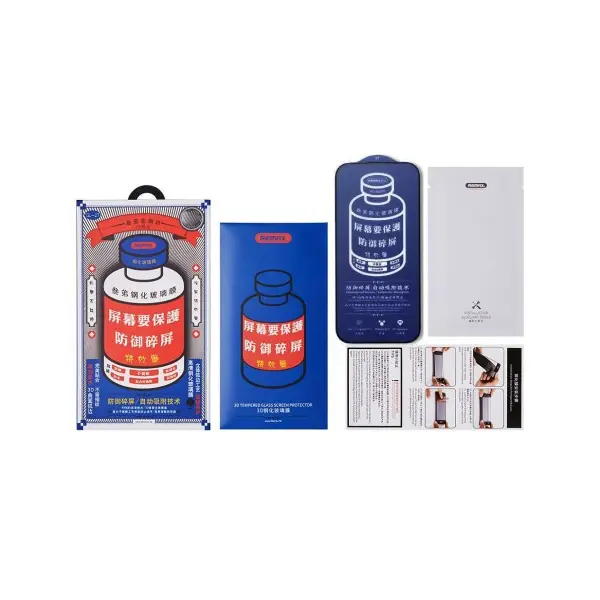MR4_144212 Захисне скло remax new 3d gl-27 для iphone 17 pro, чорний 