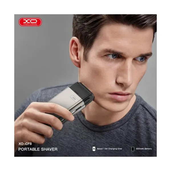 MR4_144191 Бритва xo cf8 reciprocating twin head shaver, сірий 