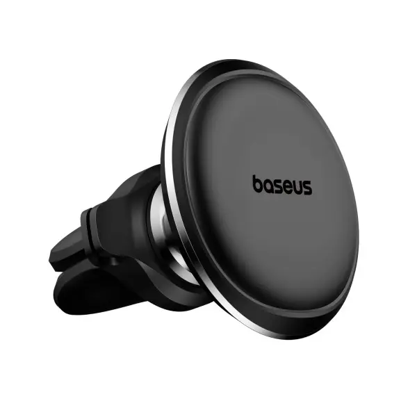 MR4_144171 Автотримач baseus magnetic car mount phone holder with cable clip air vent, чорний c40141201113-00 