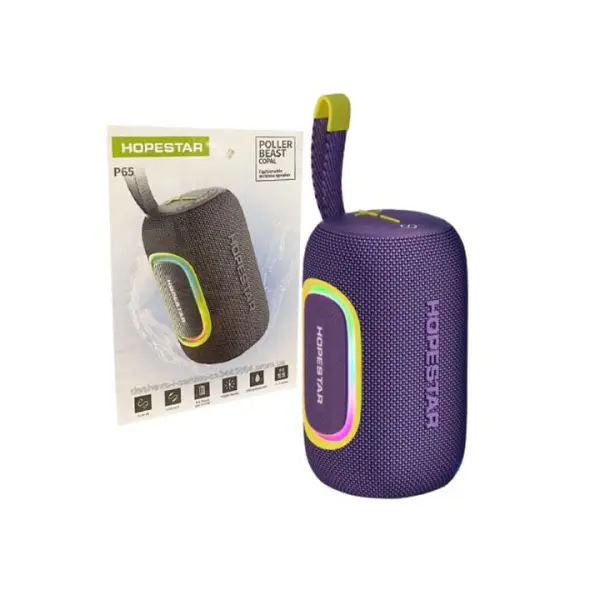 КОЛОНКА BLUETOOTH HOPESTAR P65 LED 20W ПУРПУРОВИЙ
