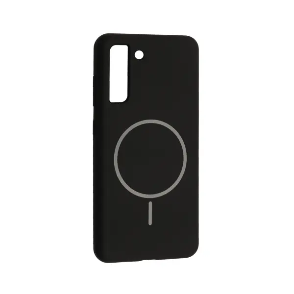 ЧОХОЛ SILICONE CASE LUXURY MAGSAFE ДЛЯ SAMSUNG S21 FE, ЧОРНИЙ