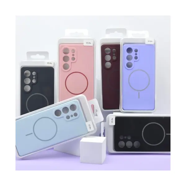 ЧОХОЛ SILICONE CASE LUXURY MAGSAFE ДЛЯ SAMSUNG S25+, ЧОРНИЙ