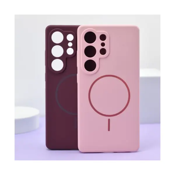 MR4_144490 Чохол silicone case luxury magsafe для samsung s25 ultra midnight синій PRC