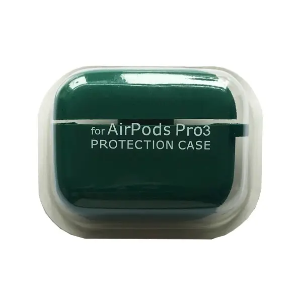MR4_144590 Чохол для airpods pro 3 silicone case, microfiber dark зелений 