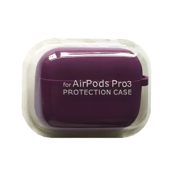 ЧОХОЛ ДЛЯ AIRPODS PRO 3 SILICONE CASE, MICROFIBER ПУРПУРОВИЙ