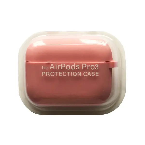 ЧОХОЛ ДЛЯ AIRPODS PRO 3 SILICONE CASE, MICROFIBER РОЖЕВИЙ