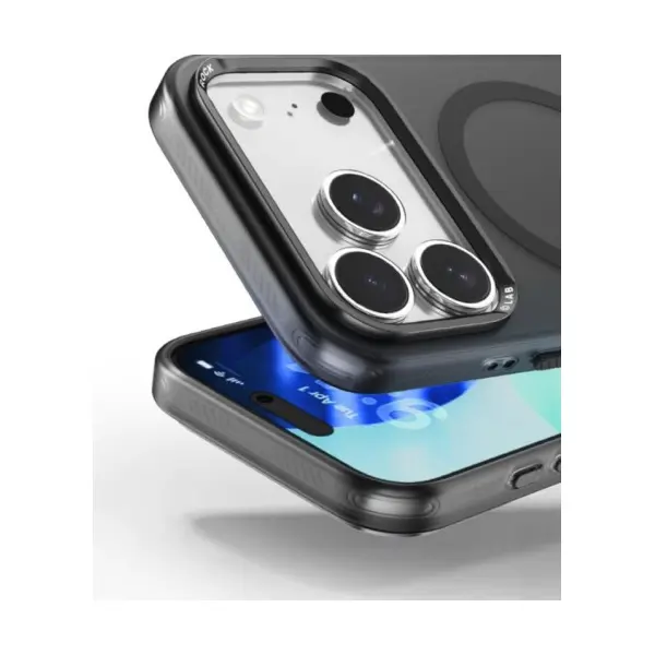 ЧОХОЛ ROCK INSHARE MATTE MAGNETIC (METAL LENS FRAME) ДЛЯ IPHONE 17 PRO MAX TITANIUM, СІРИЙ