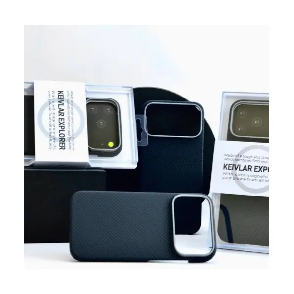 MR4_144778 Чохол kzdoo kevlar explorer magsafe для iphone 17 pro, чорний 