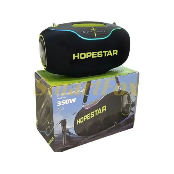 MR4_144660 Колонка bluetooth hopestar a80 350w, чорний 
