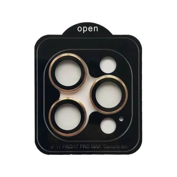 ЗАХИСНЕ СКЛО CAMERA METAL ДЛЯ IPHONE 17 PRO, 17 PRO MAX GOLD