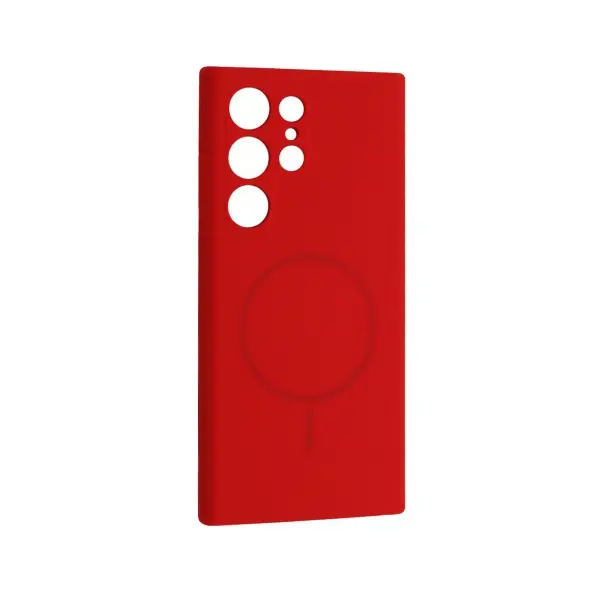 ЧОХОЛ SILICONE CASE LUXURY MAGSAFE ДЛЯ SAMSUNG S25 ULTRA ЧЕРВОНИЙ
