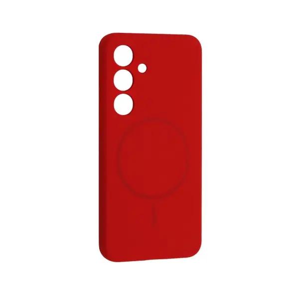 ЧОХОЛ SILICONE CASE LUXURY MAGSAFE ДЛЯ SAMSUNG S24 ЧЕРВОНИЙ