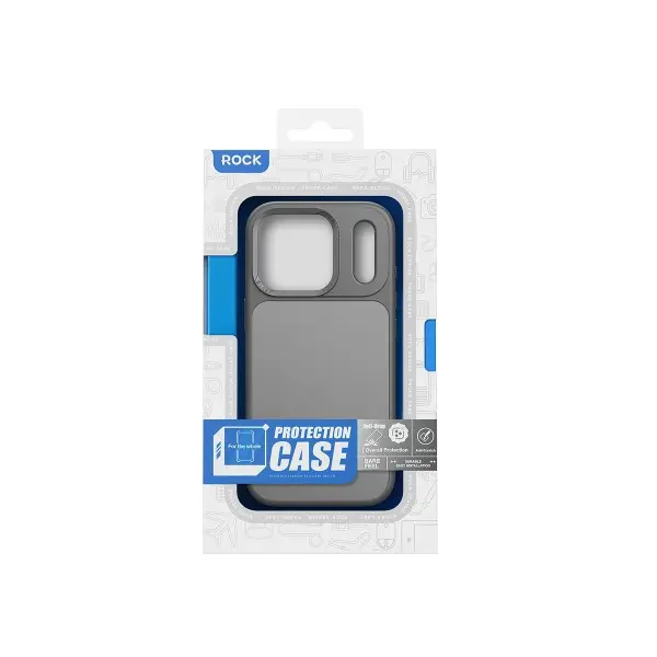 ЧОХОЛ ROCK GUARD TOUCH PROTECTION CASE (ANTI-DROP LENS PROTECTION) ДЛЯ IPHONE 17 PRO MAX, ЧОРНИЙ