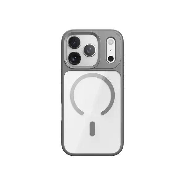 ЧОХОЛ ROCK GUARD TRANSPARENT MAGNETIC (ANTI-DROP LENS PROTECTION) ДЛЯ IPHONE 17 PRO MAX, СІРИЙ