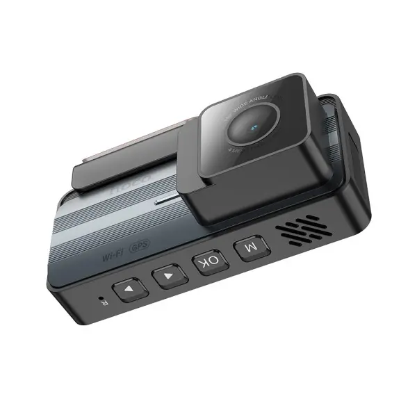 ВІДЕОРЕЄСТРАТОР HOCO DV12 DRIVING RECORDER 2K DISPLAY GPS (WITH REAR CAMERA), СІРИЙ