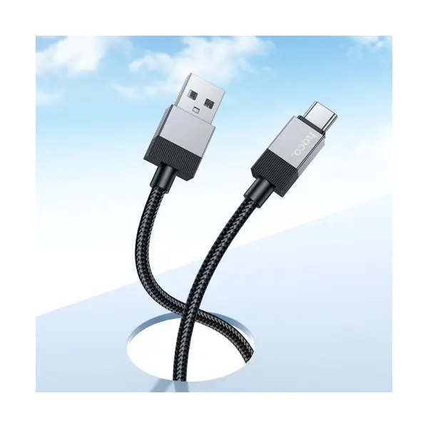 MR4_144448 Кабель hoco x110 honorific charging data cable type-c 3a, 1m, чорний 