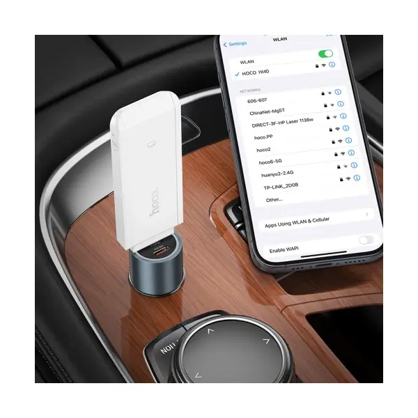 ПОРТАТИВНИЙ WIFI HOCO HI40 PORTABLE WIFI, БІЛИЙ