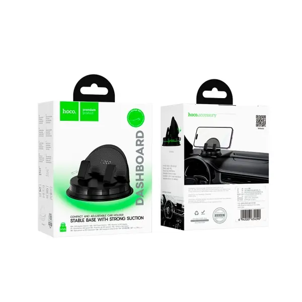 АВТОТРИМАЧ HOCO H55 СИНІЙPRINT DASHBOARD CAR HOLDER, ЧОРНИЙ