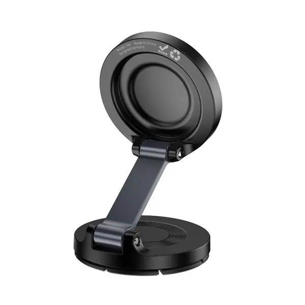 MR4_144408 Автотримач hoco h61 show folding ring magnetic car holder (dashboard), чорний 