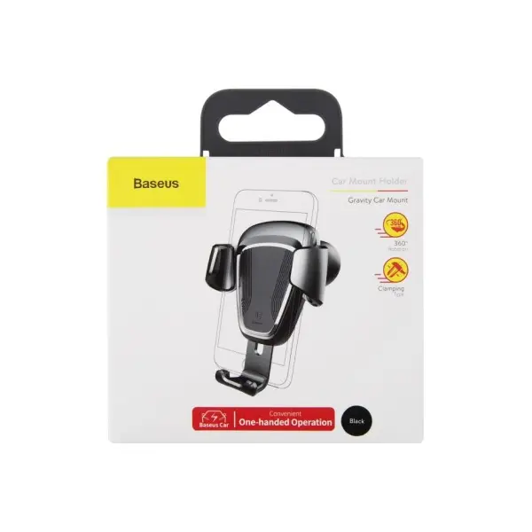 MR4_144758 Автотримач baseus gravity car mount, чорний suyl-01 