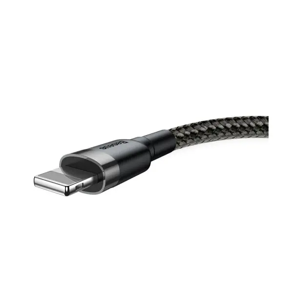 КАБЕЛЬ BASEUS CAFULE LIGHTNING 2,4A, 0,5M, ЧОРНИЙ-СІРИЙ CALKLF-AG1