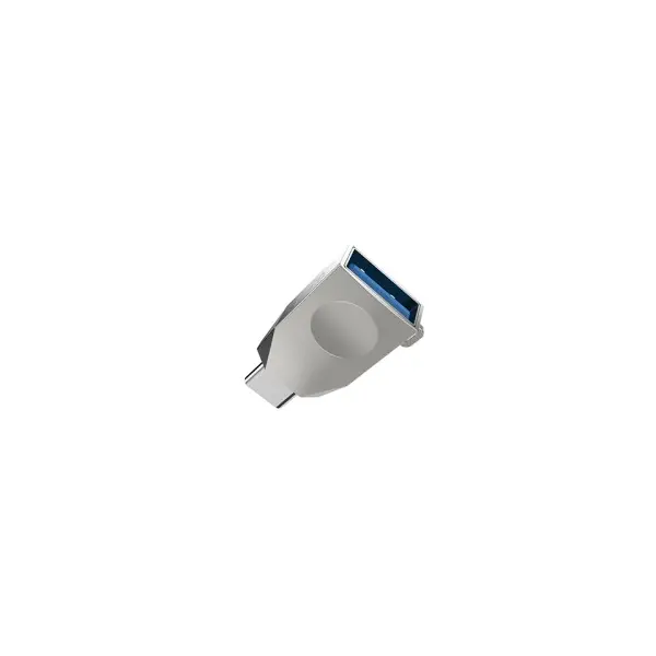 ПЕРЕХІДНИК HOCO UA9 TYPE-C OTG ADAPTER, СІРИЙ-NICKEL