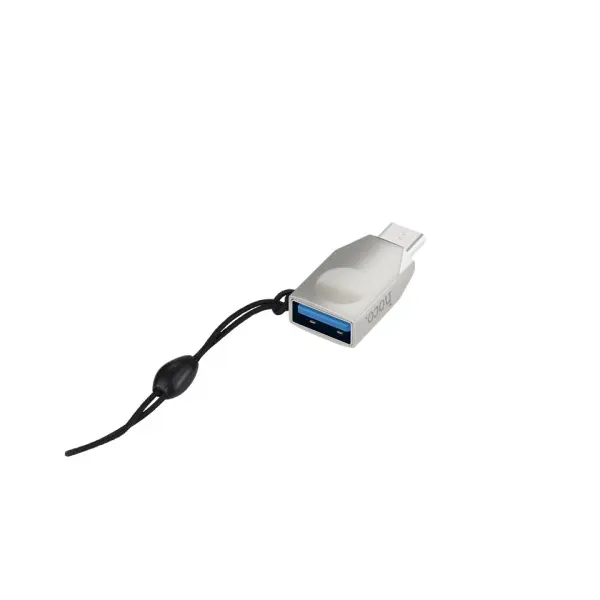 ПЕРЕХІДНИК HOCO UA9 TYPE-C OTG ADAPTER, СІРИЙ-NICKEL