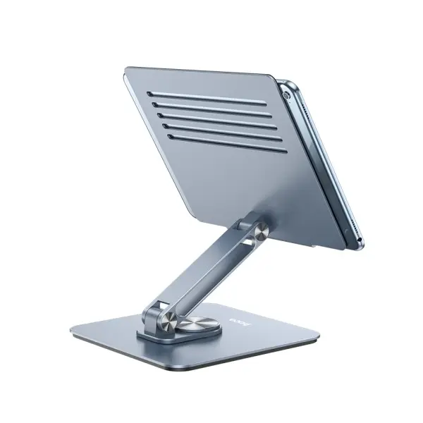 ПІДСТАВКА ДЛЯ НОУТБУКА HOCO PH52 PLUS MIGHT METAL ROTATING TABLET DESKTOP HOLDER СІРА