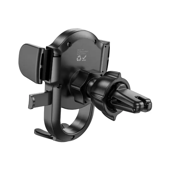АВТОТРИМАЧ HOCO H6 GRATEFUL ONE-BUTTON CAR HOLDER (AIR OUTLET), ЧОРНИЙ