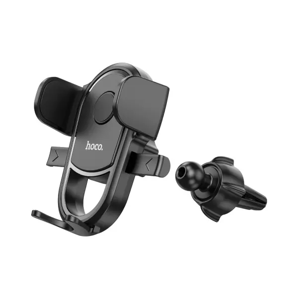 АВТОТРИМАЧ HOCO H6 GRATEFUL ONE-BUTTON CAR HOLDER (AIR OUTLET), ЧОРНИЙ