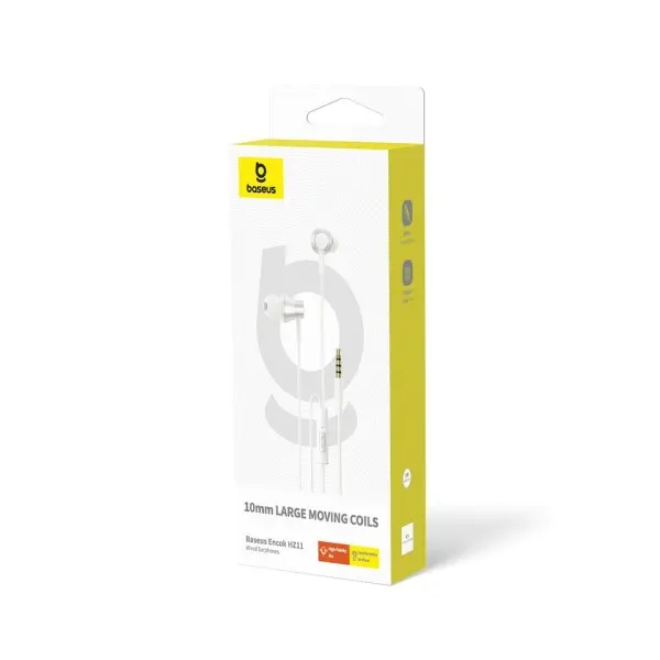 MR4_144904 Навушники baseus encok hz11 3.5mm wired earphones, білий a00164200213-z1 