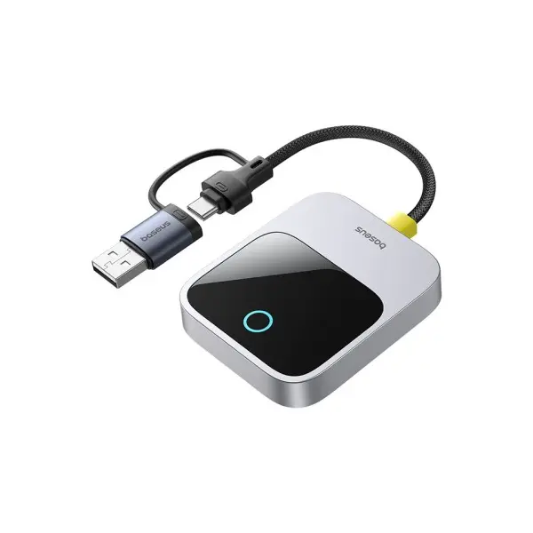 АВТОМОБІЛЬНИЙ CARPLAY BASEUS SAFEJOURNEY SERIES WIRELESS CARPLAY ADAPTER, СІРИЙ C10745100813-00