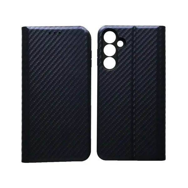 ЧЕХОЛ-КНИЖКА CARBONE ДЛЯ SAMSUNG S25 FE DARK СИНІЙ