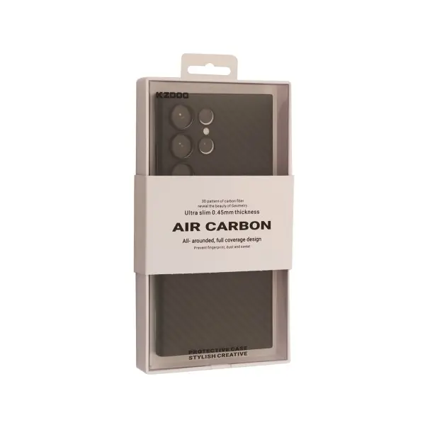 ЧОХОЛ KZDOO AIR CARBONE ДЛЯ SAMSUNG S25 ULTRA, ЧОРНИЙ