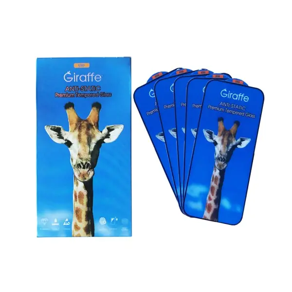 ЗАХИСНЕ СКЛО GIRAFFE ANTI-STATIC GLASS ДЛЯ IPHONE 17 PRO MAX, ЧОРНИЙ, (ТЕХ. ПАК), (5ШТ)