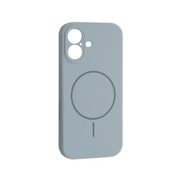 MR4_145195 Чохол silicone case full camera fine ring magsafe для iphone 17 new sky синій 