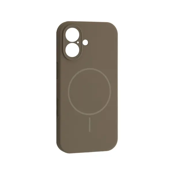 ЧОХОЛ SILICONE CASE FULL CAMERA FINE RING MAGSAFE ДЛЯ IPHONE 17 TITANIUM, СІРИЙ