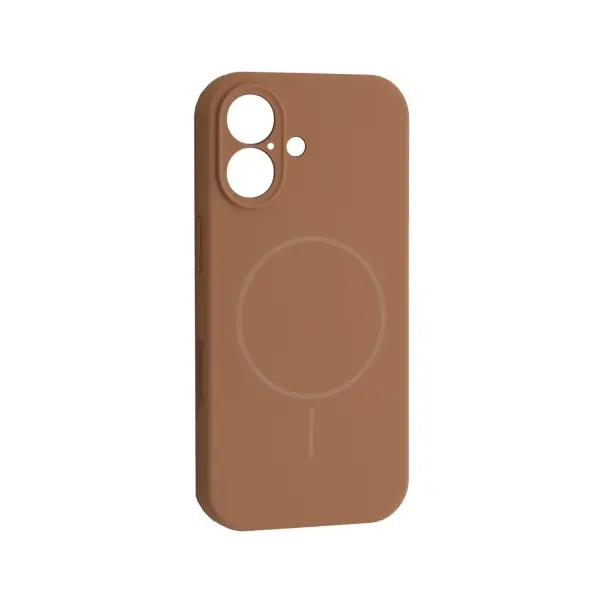 ЧОХОЛ SILICONE CASE FULL CAMERA FINE RING MAGSAFE ДЛЯ IPHONE 17 DESERT GOLD