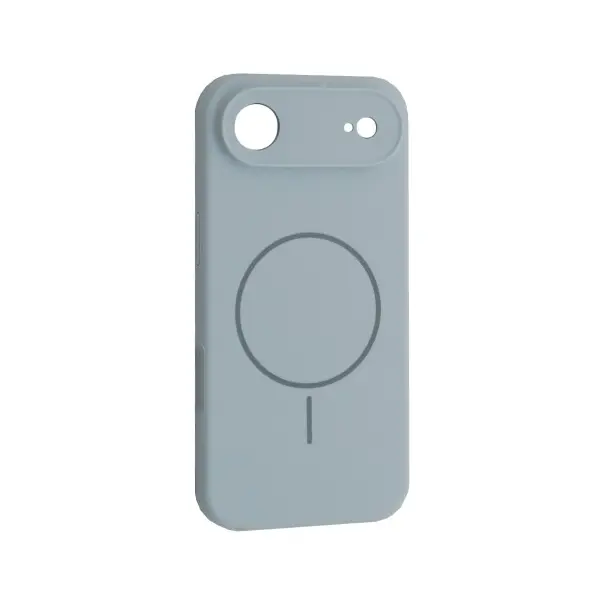 MR4_145218 Чохол silicone case full camera fine ring magsafe для iphone 17 air new sky синій 