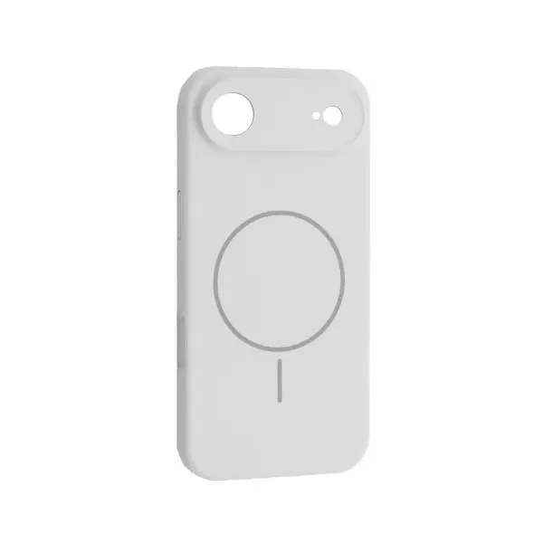 ЧОХОЛ SILICONE CASE FULL CAMERA FINE RING MAGSAFE ДЛЯ IPHONE 17 AIR, БІЛИЙ