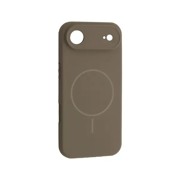MR4_145222 Чохол silicone case full camera fine ring magsafe для iphone 17 air titanium, сірий 