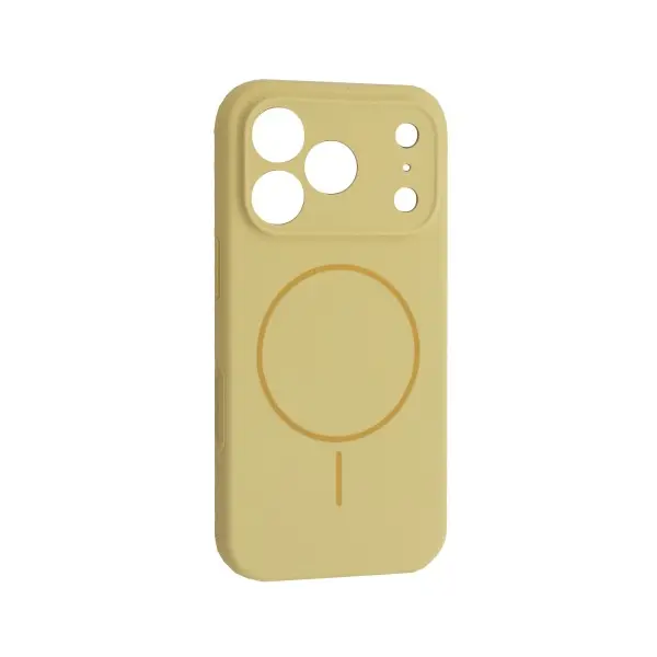 ЧОХОЛ SILICONE CASE FULL CAMERA FINE RING MAGSAFE ДЛЯ IPHONE 17 PRO CUSTARD