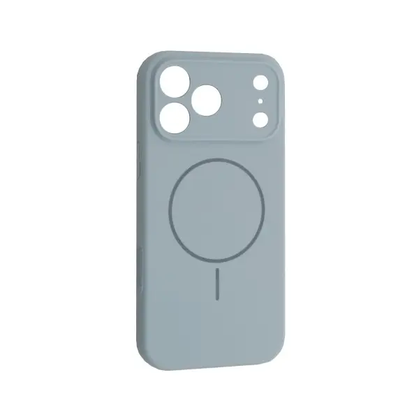 ЧОХОЛ SILICONE CASE FULL CAMERA FINE RING MAGSAFE ДЛЯ IPHONE 17 PRO MAX NEW SKY СИНІЙ