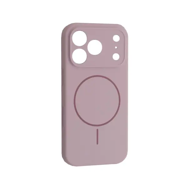 MR4_145250 Чохол silicone case full camera fine ring magsafe для iphone 17 pro max пурпуровий lilac 
